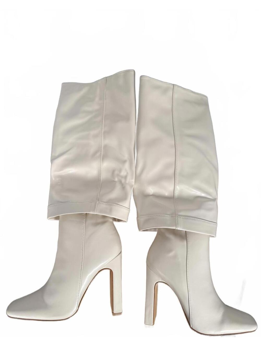 NWT Lulus Lorlia Almond Square Toe Knee High Boots Almond Size 5 - Picture 6 of 10